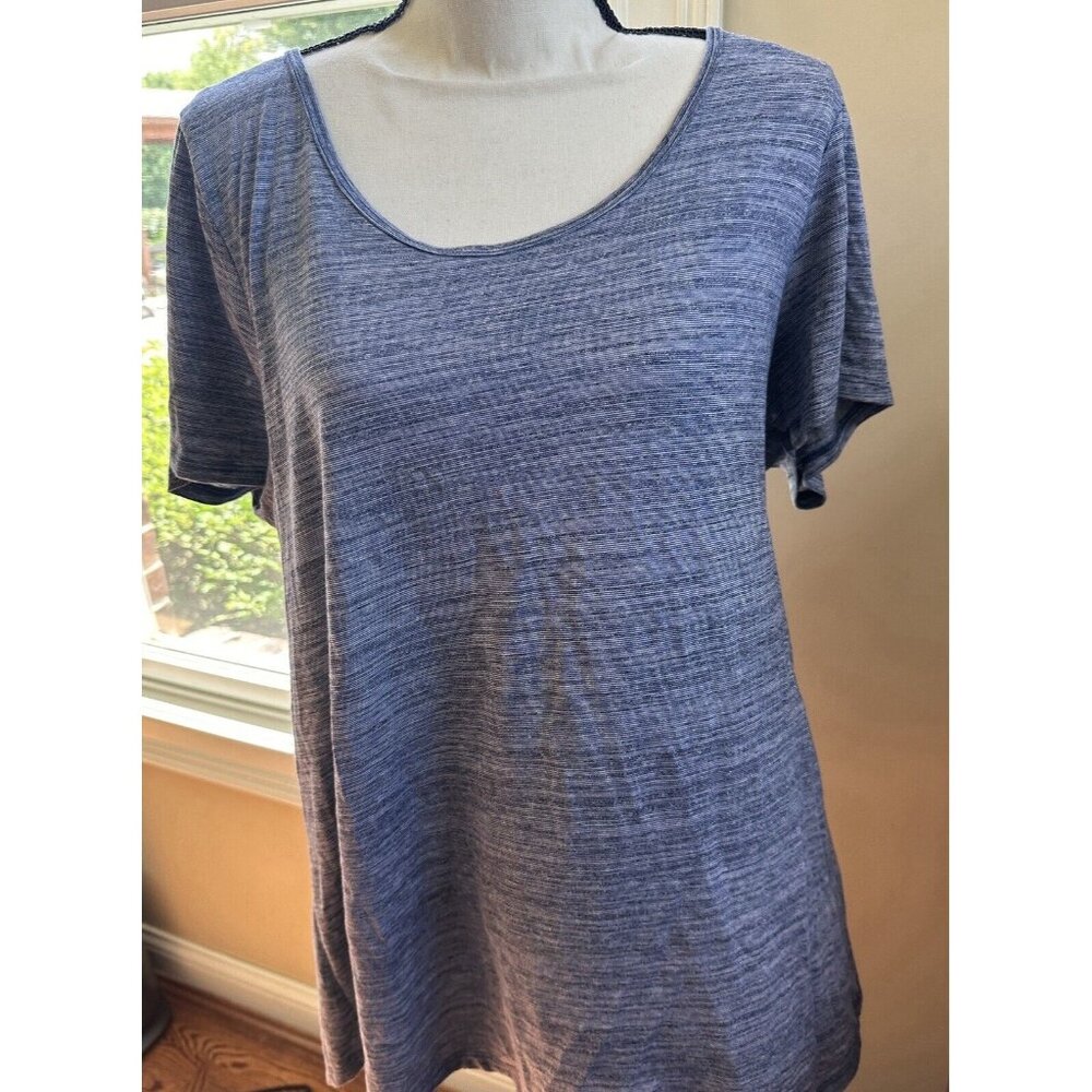 LuLaRoe Classic T Women's Top Size 2XL Heathered Blue White NWT NEW OLD STOCK